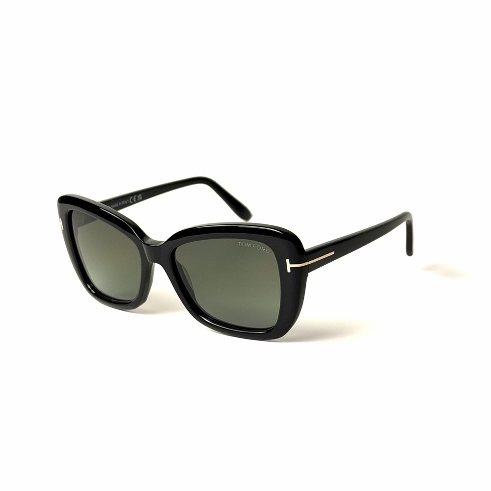 Tom Ford Maeve TF 1008 01B Black Sunglasses 55mm Authentic - Picture 7 of 7